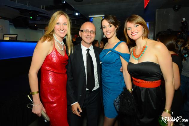 French Tuesdays cofounder Gilles Amsallem surrounded by Tuesday's Bond girls at Fujimar.